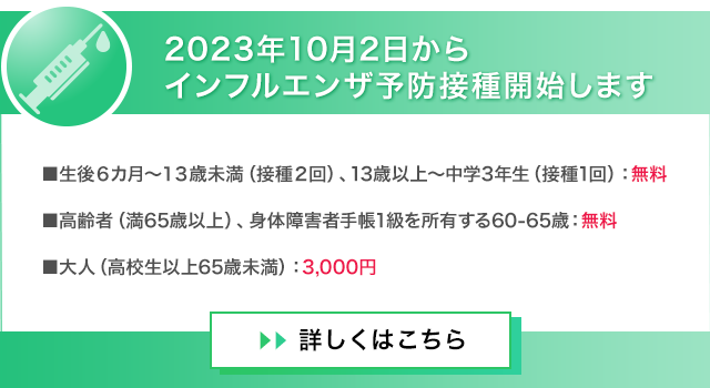 インフルエンザ予防接種